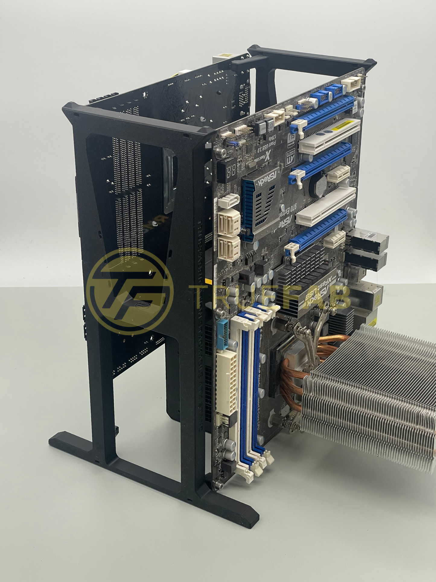 Stackable Dual ATX Motherboard & PSU Stand for Crypto Mining & AI & Test rig