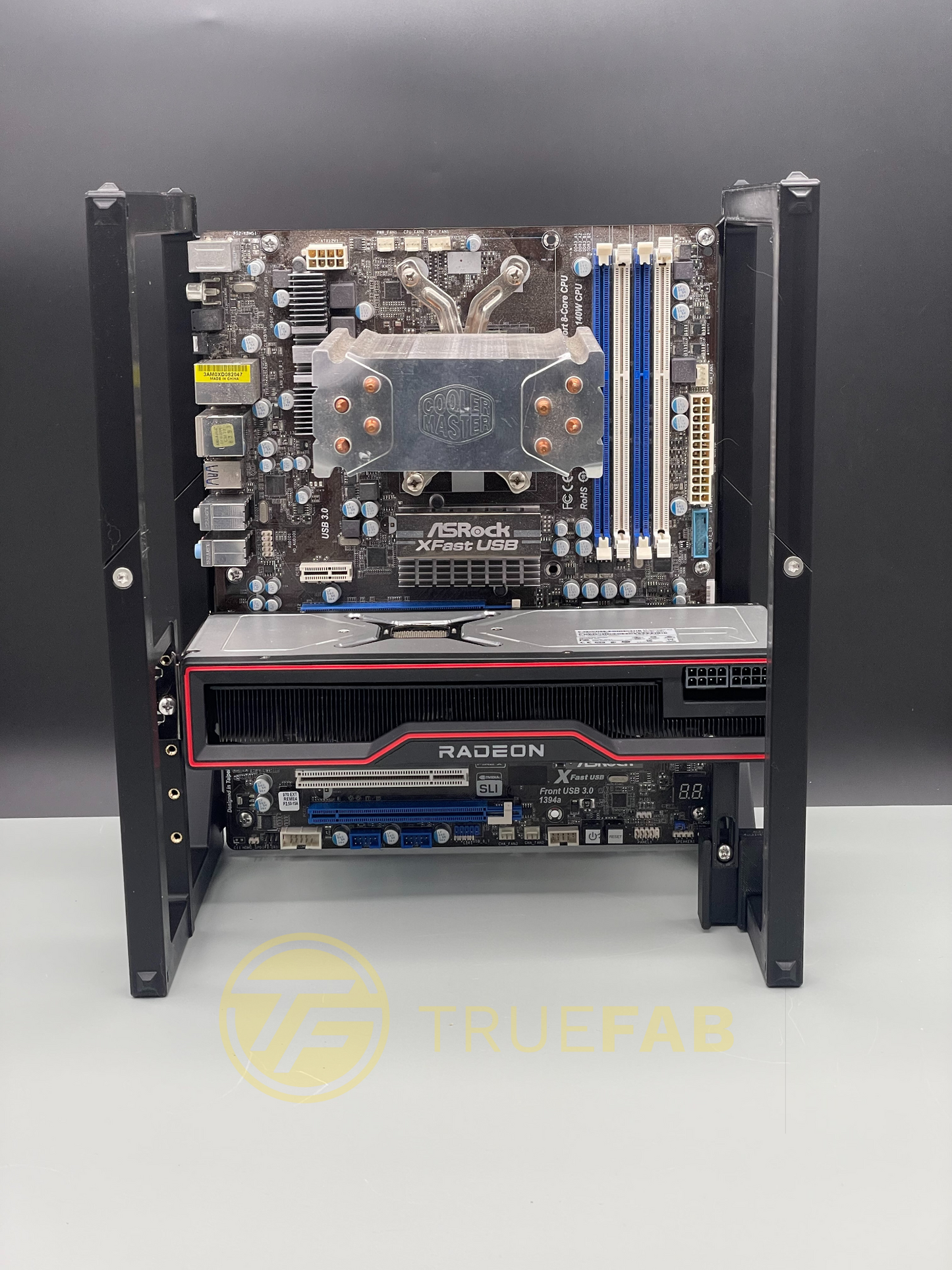 Stackable ATX Cpu + Gpu Rig Stand for Crypto Mining & AI & Test rig