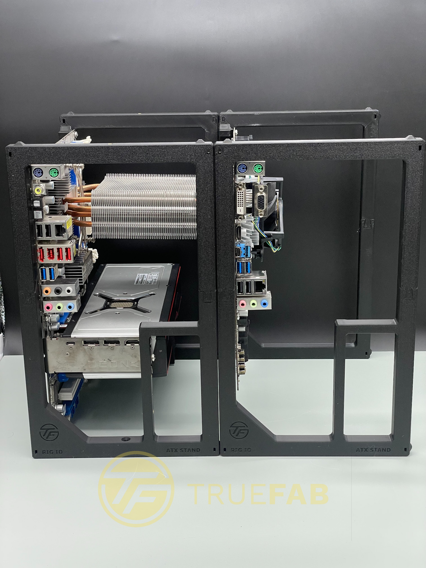 Stackable ATX Cpu + Gpu Rig Stand for Crypto Mining & AI & Test rig