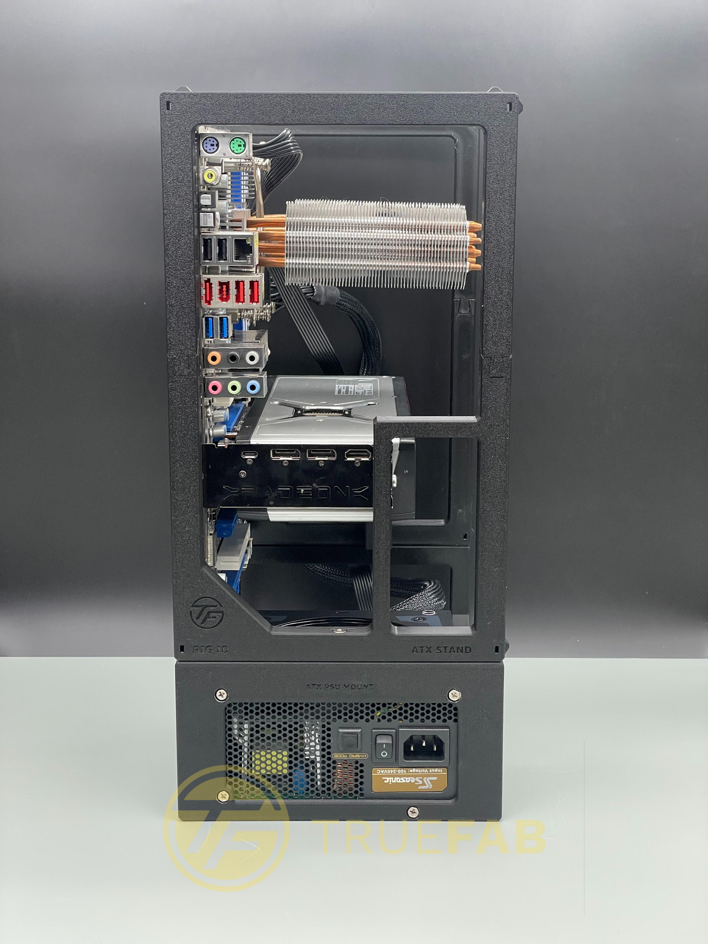 Stackable ATX Cpu + Gpu Rig Stand for Crypto Mining & AI & Test rig