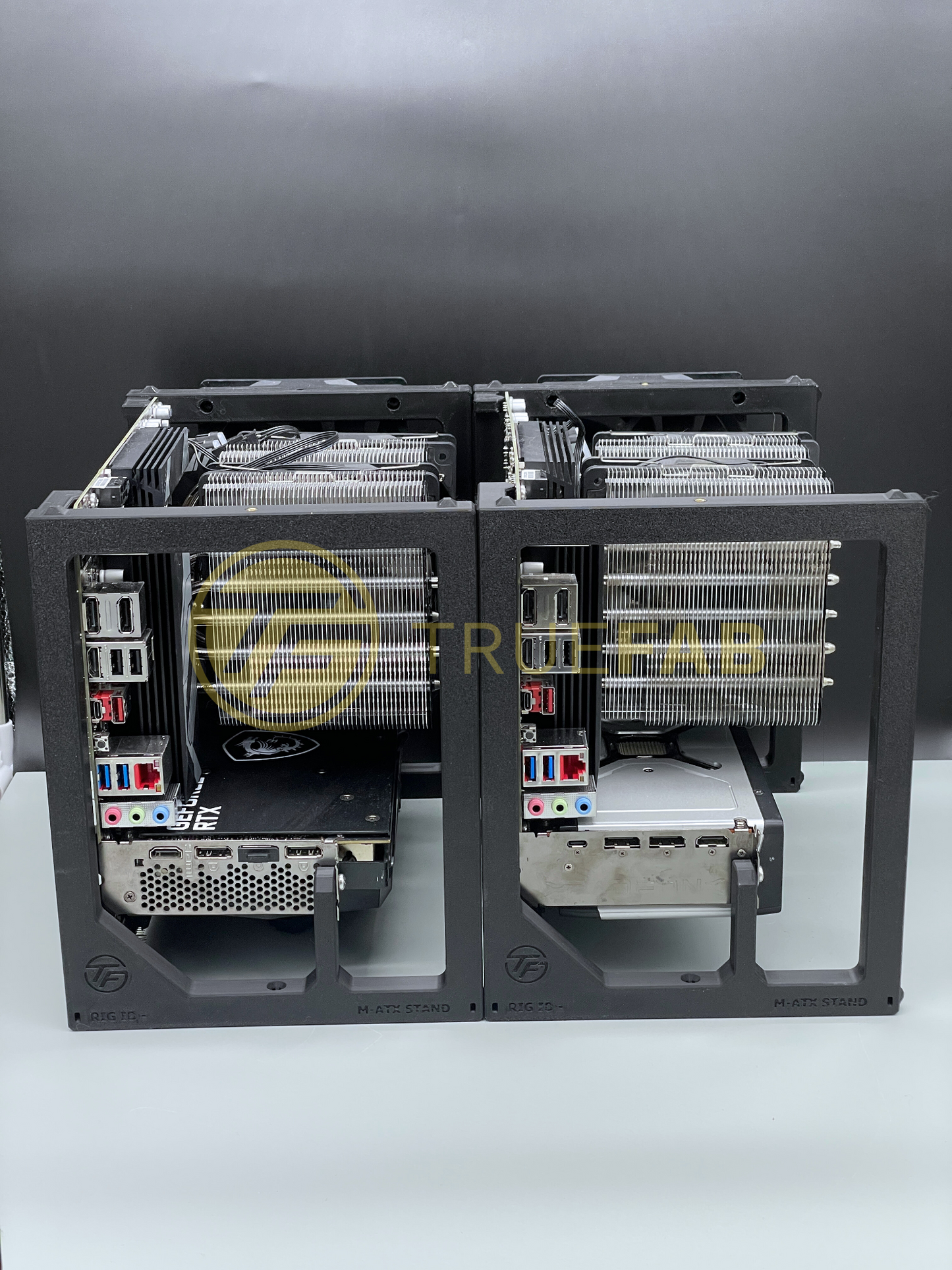 Stackable M-ATX Cpu + Gpu Rig Stand for Crypto Mining & AI & Test rig
