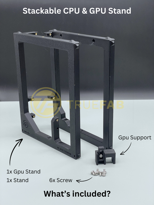 Stackable M-ATX Cpu + Gpu Rig Stand voor Crypto Mining & AI